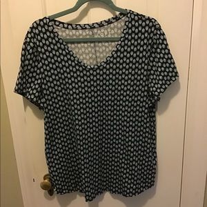 Loft berry print tee xxl